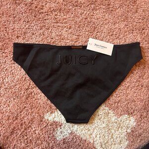 New Juicy Couture Swimming Bottom Sz XLarge Color Black Bathing Suit Bikini $49
